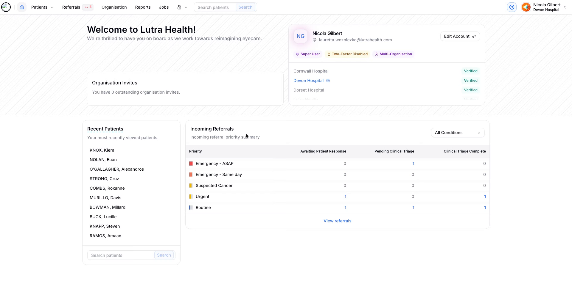 Header image introducing the guide on triaging incoming referrals in Lutra Health