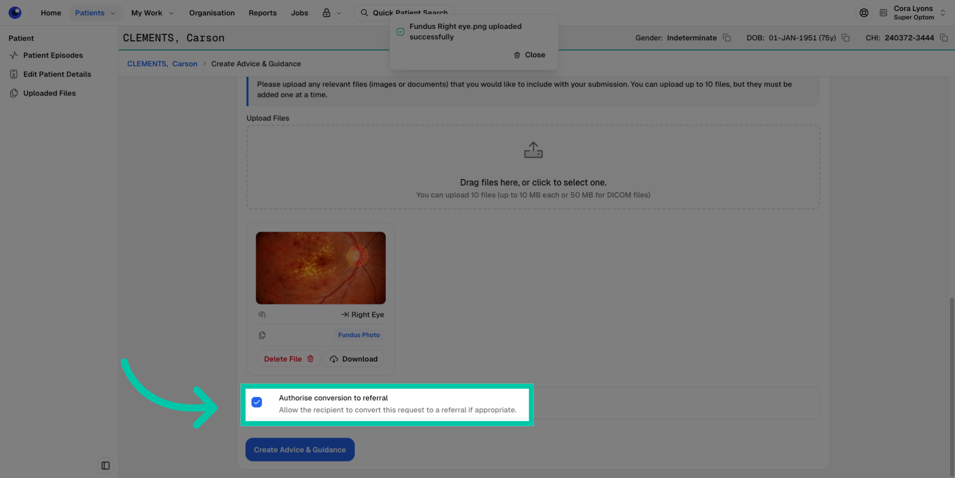 Enable Referral Conversion